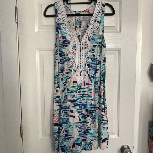 Lilly Pulitzer Multicolor Carlotta Stretch Shift - Picture 1 of 3